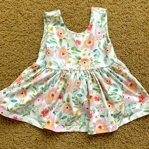 River + Jax 3T Peplum Floral Toddler Girls Tank